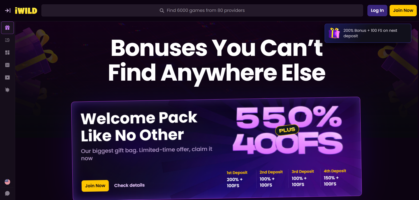 iWildCasino Boni